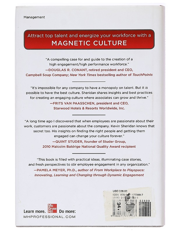 Building a magnetic culture -Kevin Sheridan - Tietokirjat ja oppaat - 10105395162 - 1