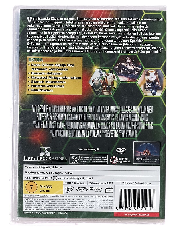 G-Force Miniagentit - DVD - DVD-elokuvat - 10105395185 - 1