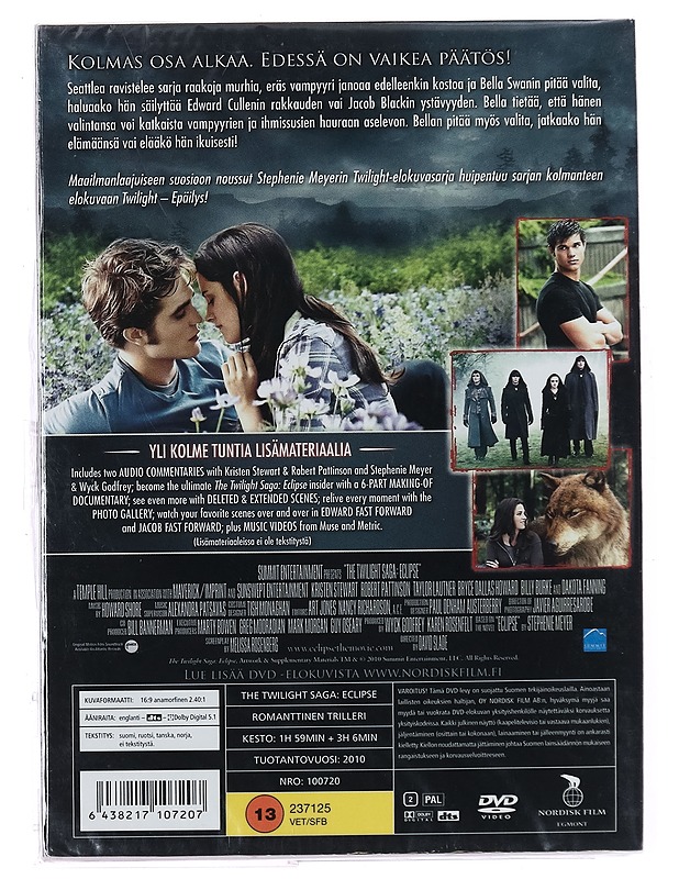 Twilight - Epäilys - DVD - DVD-elokuvat - 10105395211 - 1