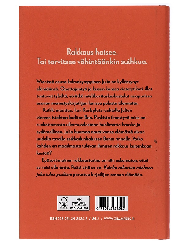 Kuinka rakastua mieheen joka tulee puskista - Abrahamson, Emmy - Romaanit ja novellit - 10105395218 - 1