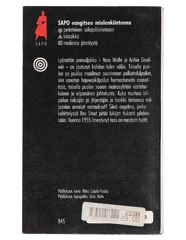 Ennen keskiyötä - Stout, Rex - Romaanit ja novellit - 10105395313 - 1