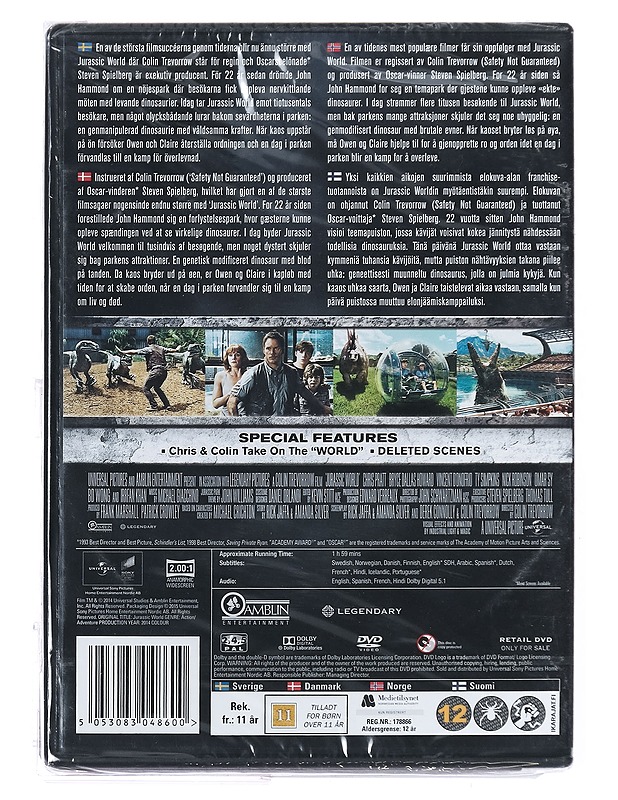 Jurassic World - DVD - DVD-elokuvat - 10105395367 - 1