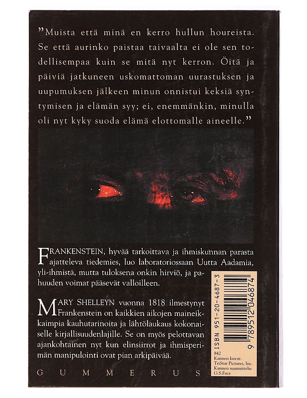 Frankenstein : uusi Prometheus - Shelley, Mary - Fantasia- ja scifi - 10105395383 - 1