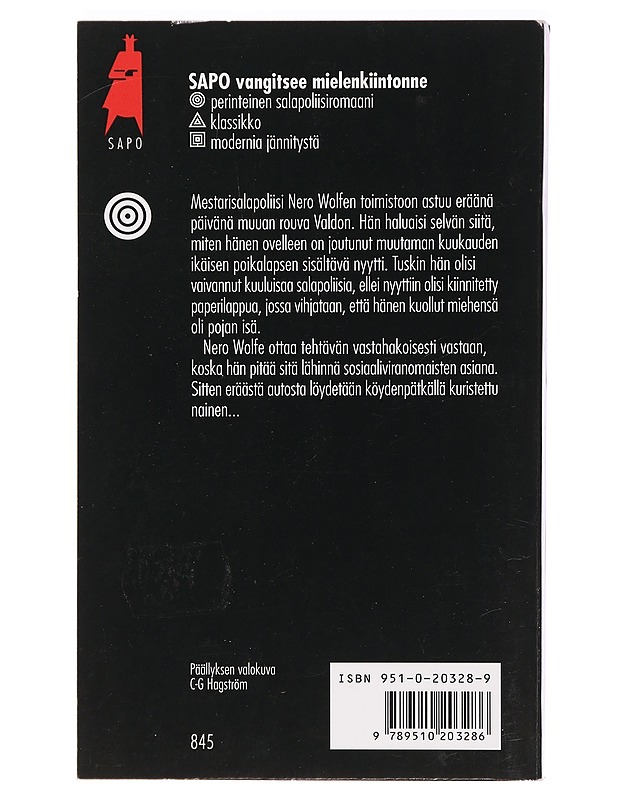 Löytölapsi - Stout, Rex - Jännitys ja dekkarit - 10105395391 - 1