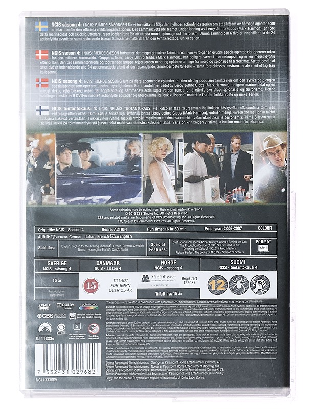 NCIS: 4. Kausi - DVD - DVD-elokuvat - 10105395418 - 1