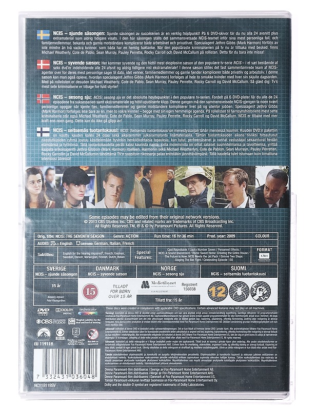 NCIS: 7. Kausi - DVD - DVD-elokuvat - 10105395449 - 1