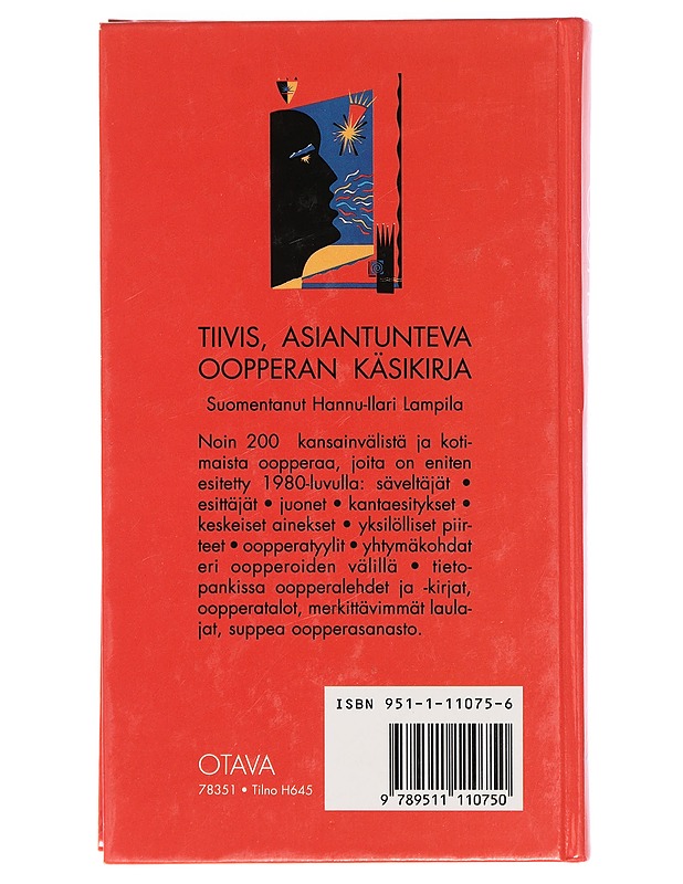 Oopperan käsikirja - Lazarius, John - Taide- ja kulttuurikirjat - 10105395465 - 1