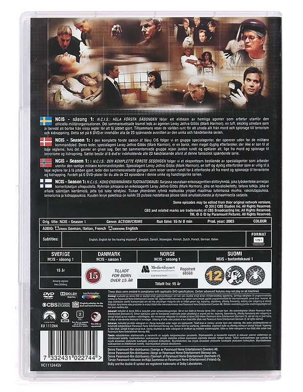 NCIS: 1. Kausi - DVD - DVD-elokuvat - 10105395467 - 1