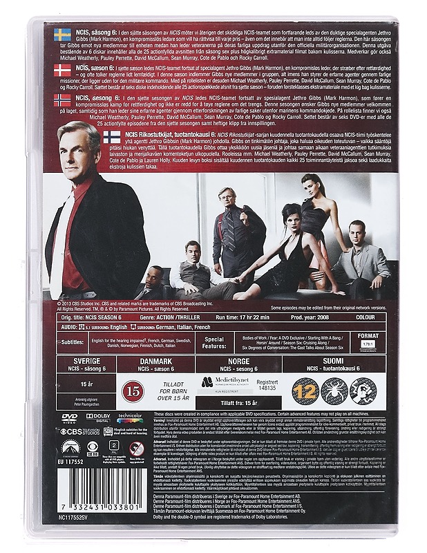 NCIS: 6. Kausi - DVD - DVD-elokuvat - 10105395478 - 1