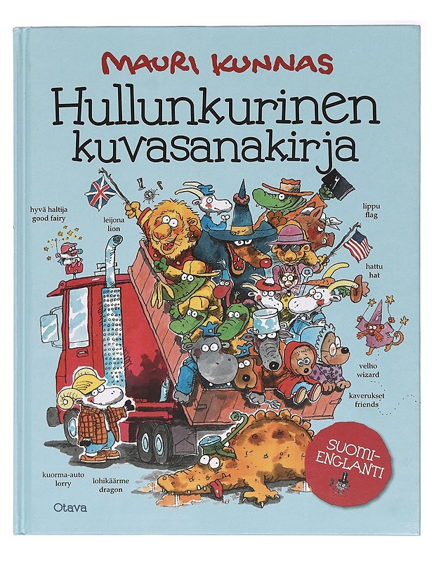 Hullunkurinen kuvasanakirja : suomi-englanti - Mauri Kunnas - Lastenkirjat - 10105395521 - 0