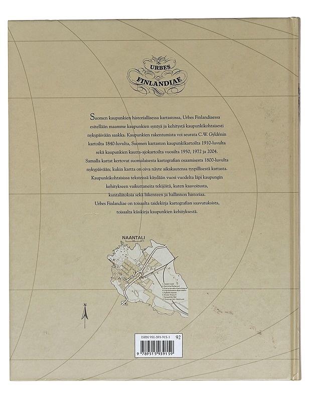 Urbes Finlandiae - Suomen kaupunkien historiallinen kartasto - Historiakirjat - 10105395556 - 1