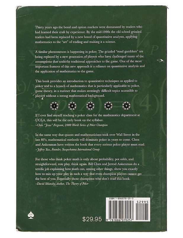 The Mathematics of Poker - Bill Chen and Jerrod Ankenman - Tietokirjat ja oppaat - 10105395568 - 1