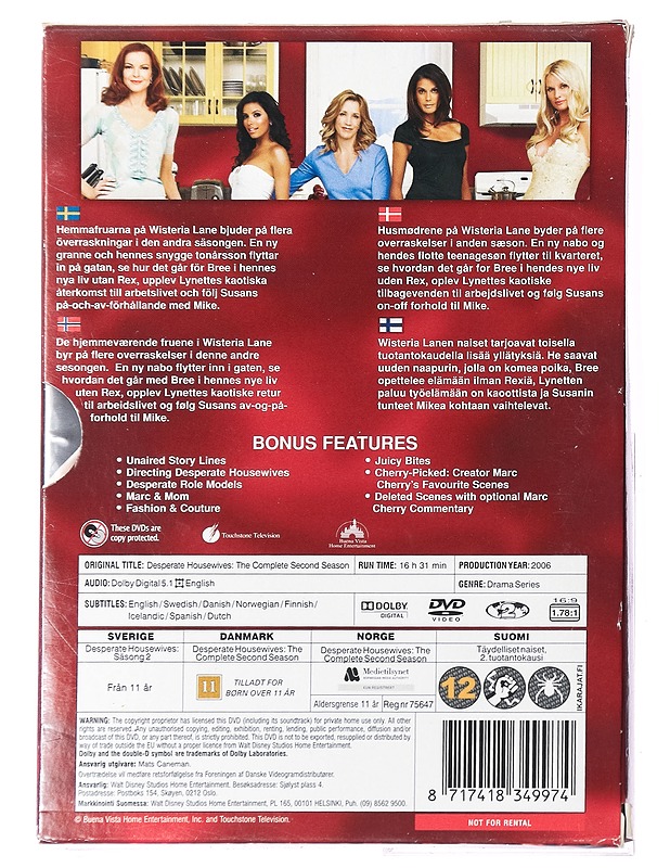 Desperate Housewives 2. kausi - DVD - DVD-elokuvat - 10105395595 - 1