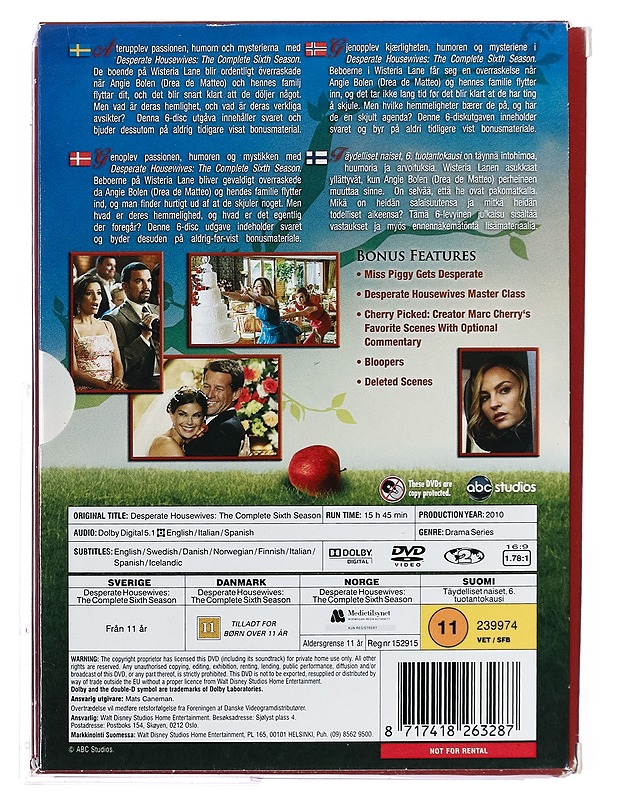Desperate Housewives 6. kausi - DVD - DVD-elokuvat - 10105395621 - 1