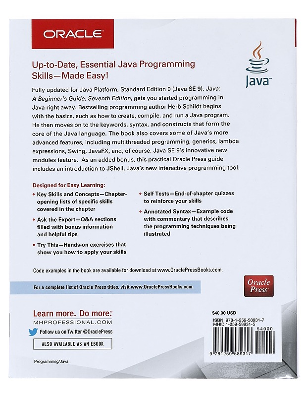 Java A beginner's guide Seventh edition- Herbert Schildt - Tietokirjat ja oppaat - 10105395649 - 1