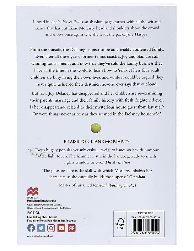 Apples Never Fall -Liane Moriarty - Romaanit ja novellit - 10105395669 - 1