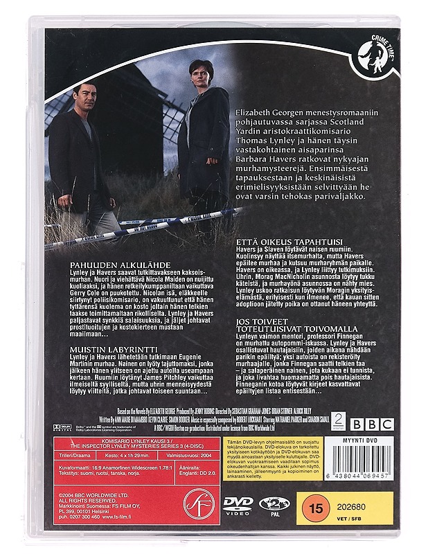 Komisario Lynley, 3. kausi - DVD - DVD-elokuvat - 10105395705 - 1