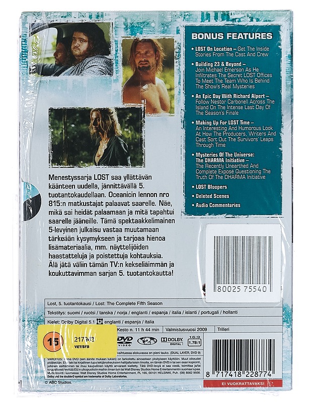 Lost: 5.tuotantokausi - DVD - DVD-elokuvat - 10105395733 - 1