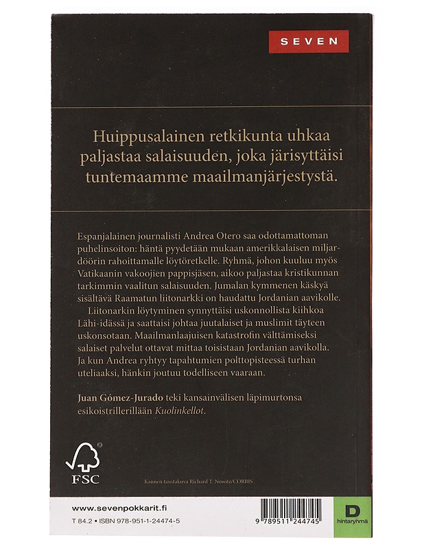 Taivaspaikka - Gómez-Jurado, Juan - Romaanit ja novellit - 10105395769 - 1