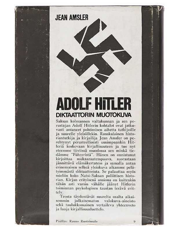 Adolf Hitler : diktaattorin muotokuva - Jean Amsler - Elämäkerrat ja muistelmat - 10105395820 - 1