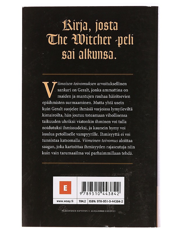 Viimeinen toivomus - Sapkowski, Andrzej - Fantasia- ja scifi - 10105395833 - 1