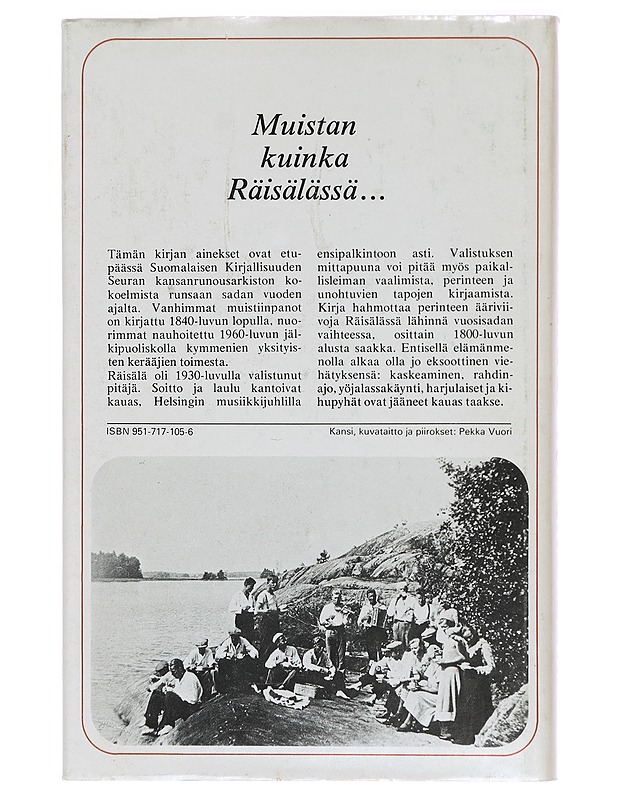 Muistan kuinka Räisälässä... : Räisälän perinnettä - Jauhiainen, Marjatta - Historiakirjat - 10105395846 - 1