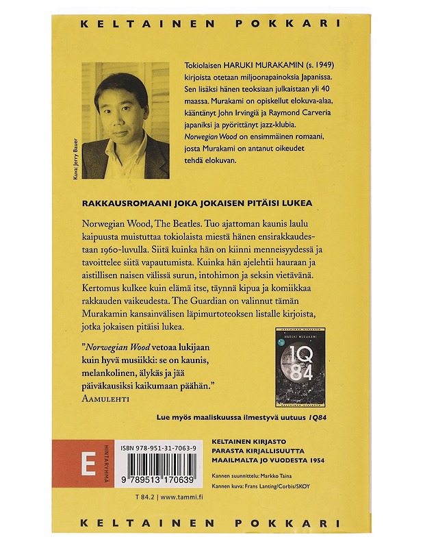 Norwegian wood - Murakami, Haruki - Romaanit ja novellit - 10105395864 - 1