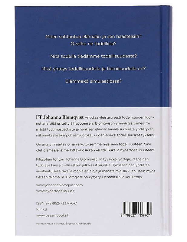 Hypertodellisuus : olet olemassa ja merkittävä - Johanna Blomqvist - Tietokirjat ja oppaat - 10105395898 - 1