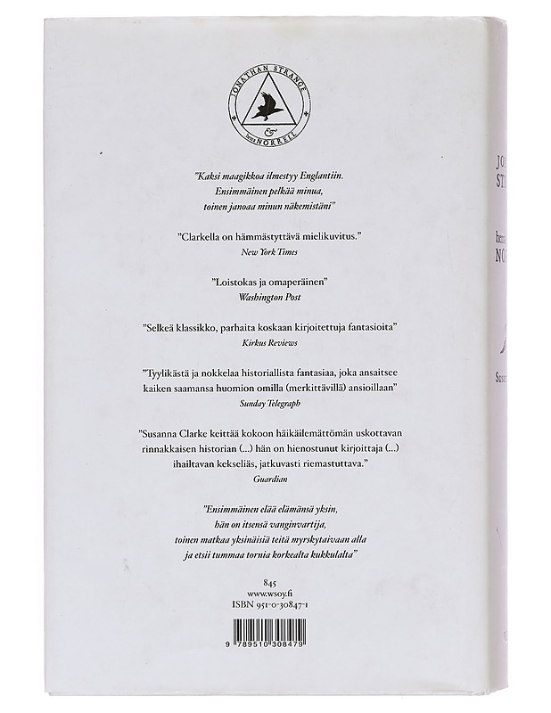 Jonathan Strange & herra Norrell - Clarke, Susanna - Fantasia- ja scifi - 10105395921 - 1