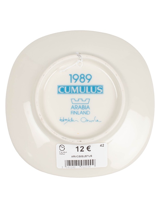 ARABIA Cumulus 1989 seinälautanen - Designsuosikit - 10105396002 - 1