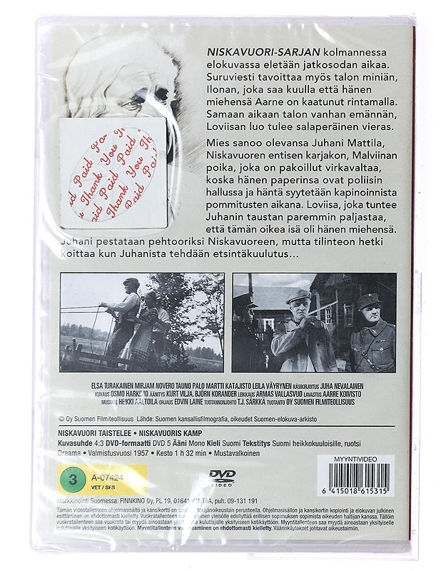Niskavuori taistelee - DVD - DVD-elokuvat - 10105396020 - 1
