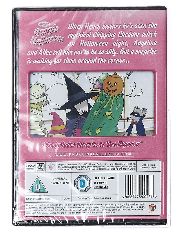 Angelina Ballerina: Henry's Halloween - DVD - DVD-elokuvat - 10105396033 - 1