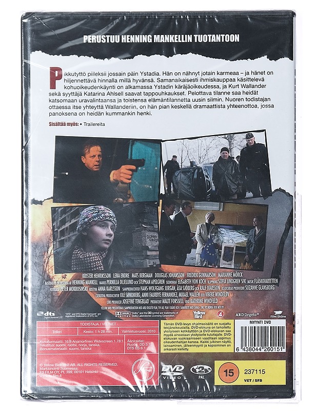 Mankellin Wallander: Todistaja- DVD - DVD-elokuvat - 10105396040 - 1
