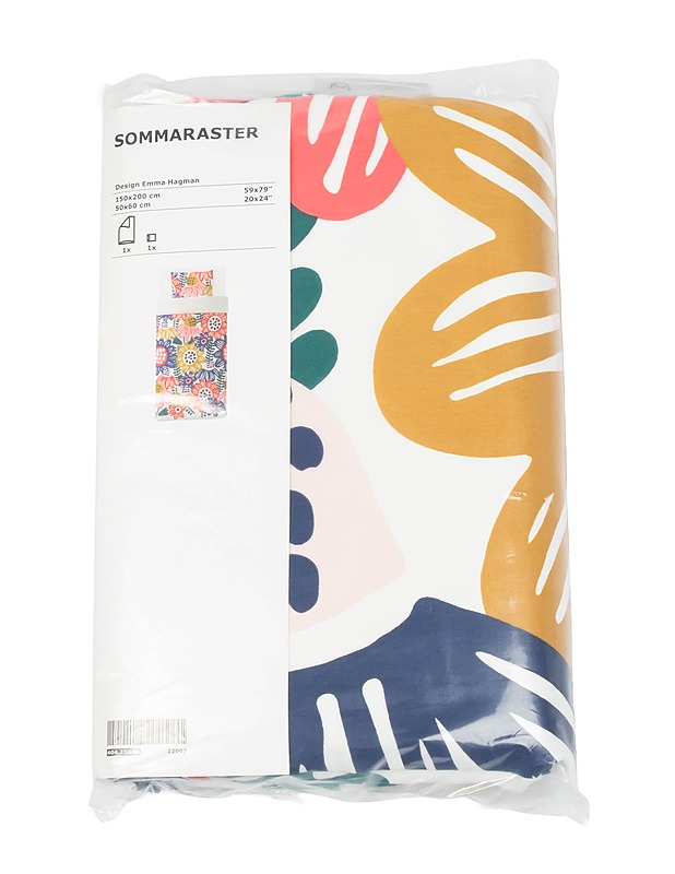 IKEA Sommaraster pussilakanasetti, 150 x 200 cm - Liinavaatteet - 10105396068 - 0