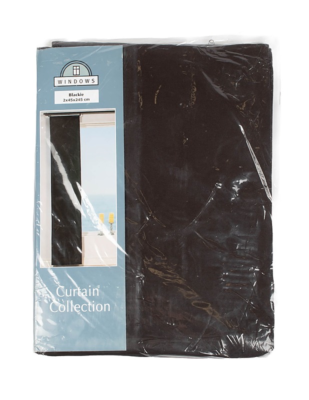 CURTAIN COLLECTION Blackie paneeliverho, 45 x 245 cm, 2 kpl - Verhot ja kapat - 10105396074 - 0