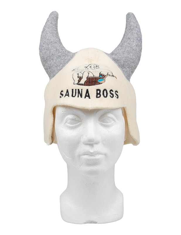 Saunahattu sarvilla - Päähineet - 10105396086 - 0