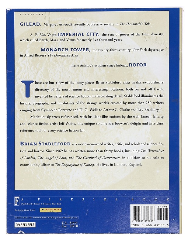 THE DICTIONARY OF SCIENCE FICTION PLACES - STABLEFORD, BRIAN - Fantasia- ja scifi - 10105396128 - 1