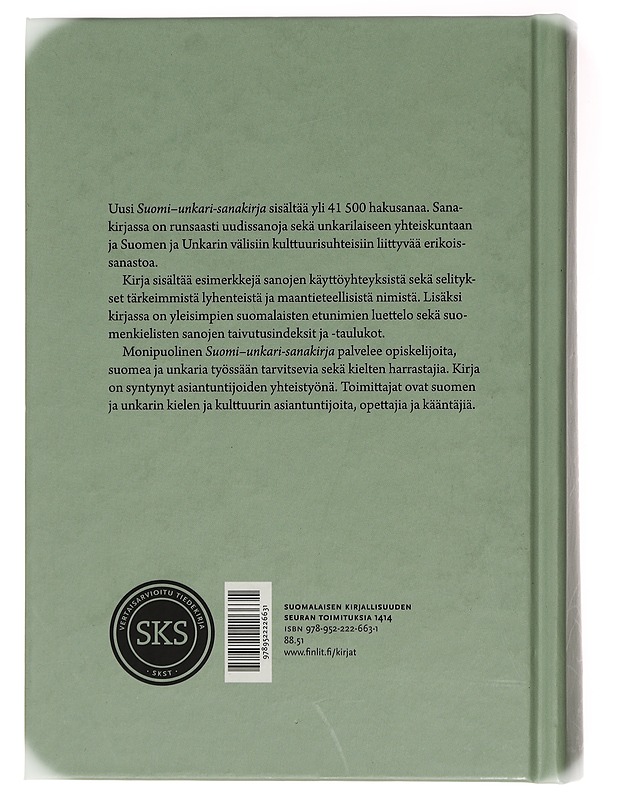 Suomi-unkari-sanakirja = Finn-magyar szótár - Kovács, Ottilia - Tietokirjat ja oppaat - 10105396144 - 1