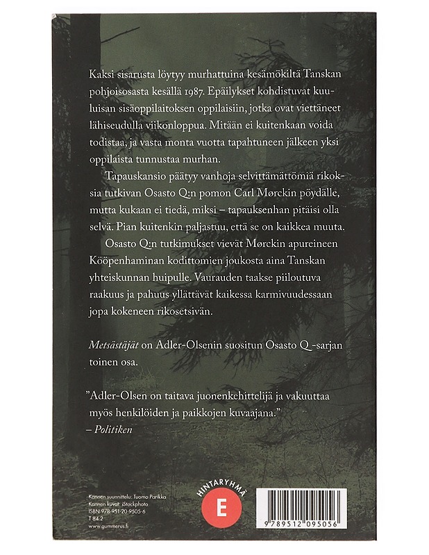 Metsästäjät - Adler-Olsen, Jussi - Jännitys ja dekkarit - 10105396167 - 1