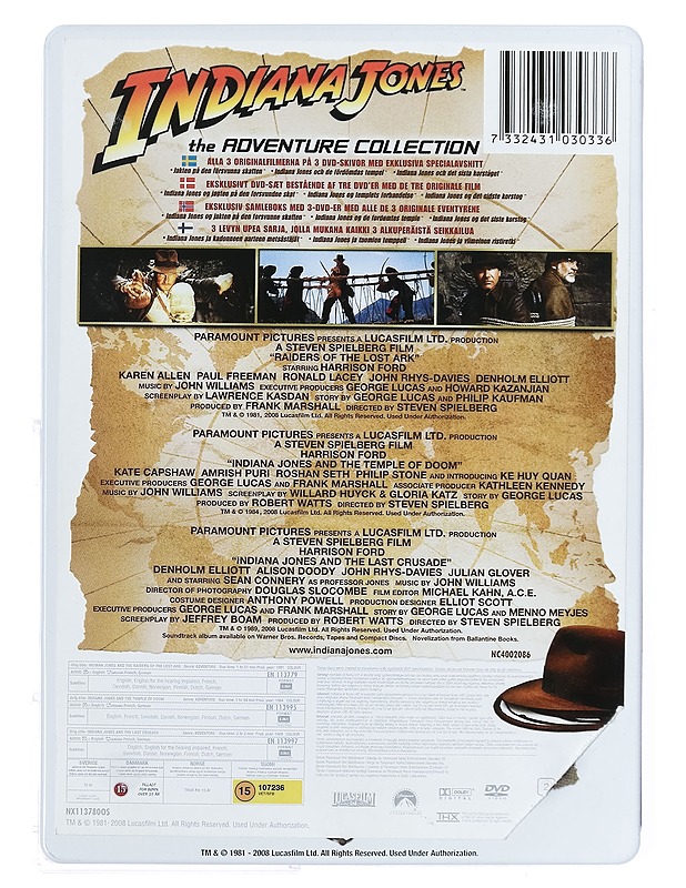 Indiana Jones: The Adventure Collection - DVD - DVD-elokuvat - 10105396171 - 1