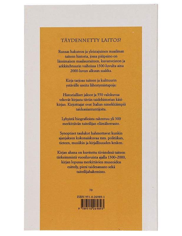 Opas taiteen maailmaan : länsimainen taide varhaisrenessanssista nykypäivään - Battistini, Maria Giovanna - Historiakirjat - 10105396176 - 1