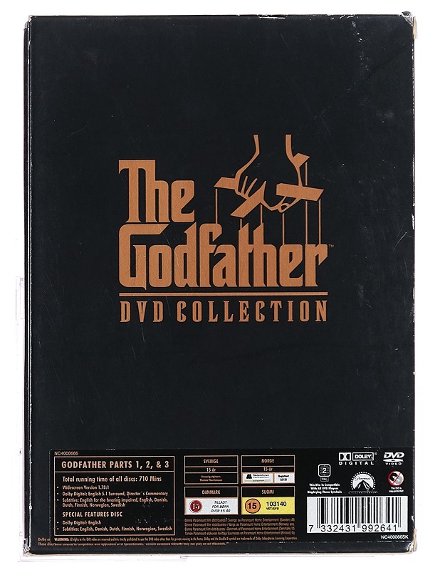 The Godfather - DVD Collection - DVD - DVD-elokuvat - 10105396177 - 1