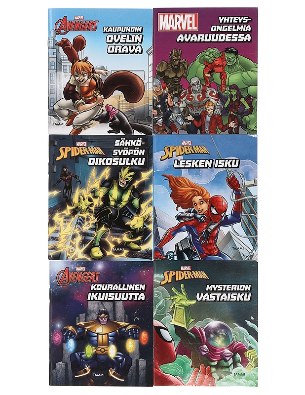 MARVEL minikirjat, 6 kpl - Lastenkirjat - 10105396249 - 0