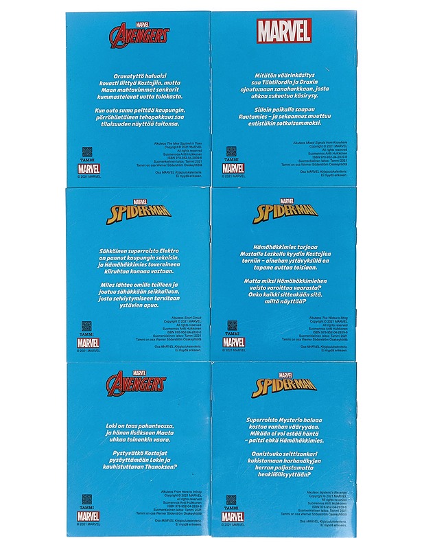 MARVEL minikirjat, 6 kpl - Lastenkirjat - 10105396249 - 1