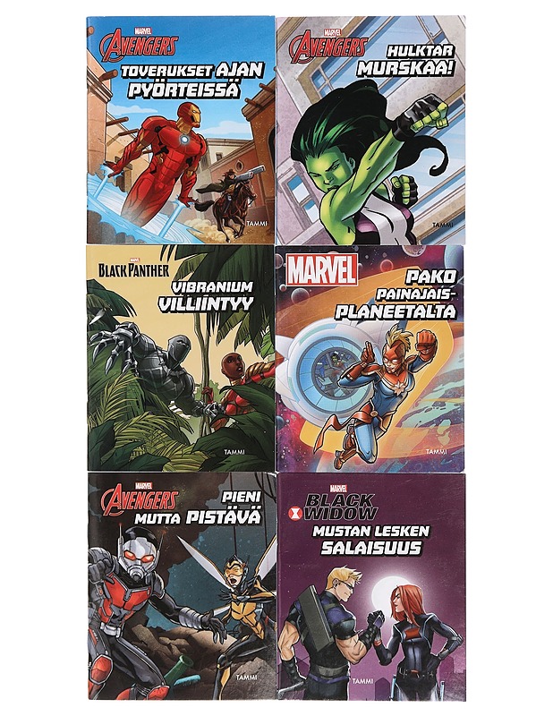 MARVEL minikirjat, 6 kpl - Lastenkirjat - 10105396258 - 0