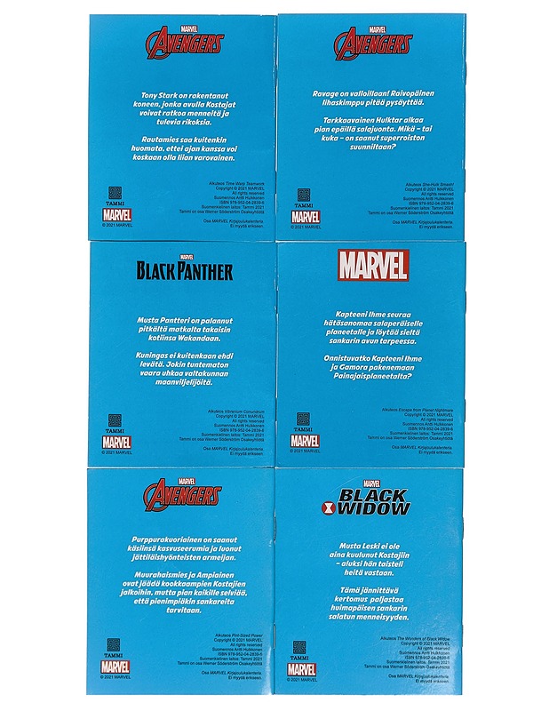 MARVEL minikirjat, 6 kpl - Lastenkirjat - 10105396258 - 1