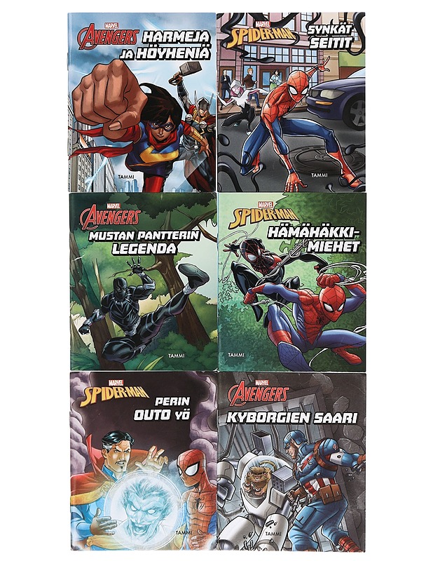 MARVEL minikirjat, 6 kpl - Lastenkirjat - 10105396263 - 0