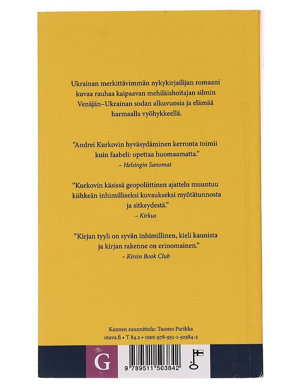Harmaat mehiläiset - Kurkov, Andrei - Romaanit ja novellit - 10105396265 - 1
