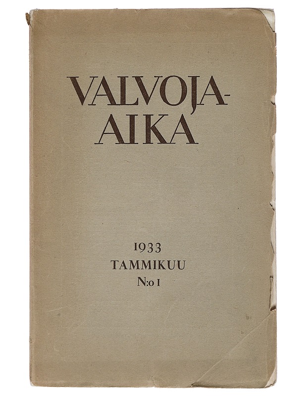 Valvoja-aika : No.1 ; 1933 - Lehdet - 10105396273 - 0