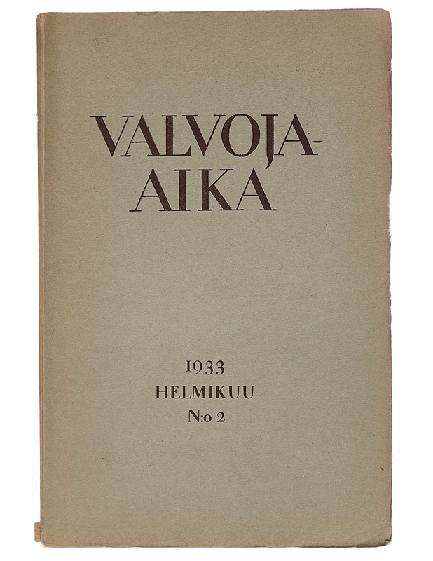 Valvoja-aika : No.2 ; 1933 - Lehdet - 10105396276 - 0